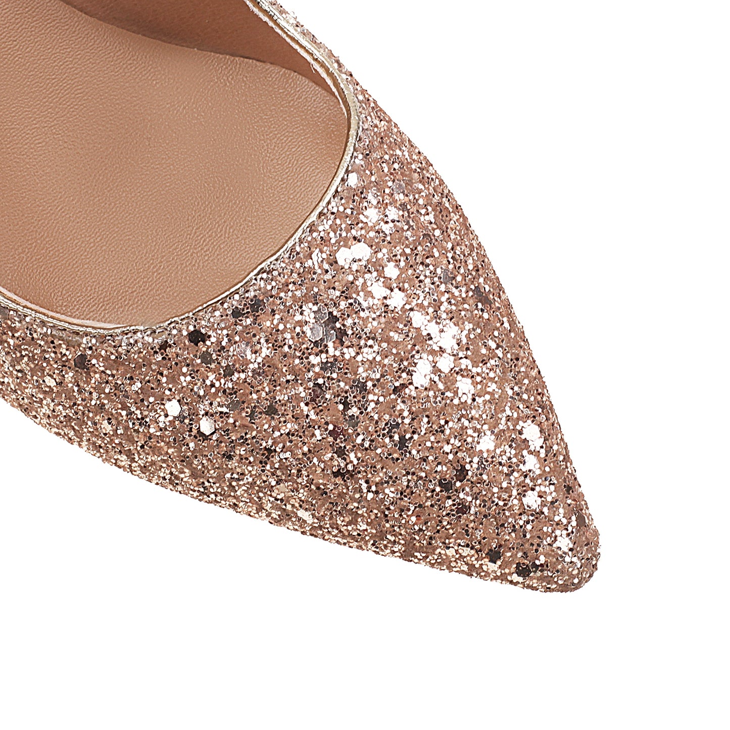 Women's Handmade Glitter Sequins High Stiletto Heel Slip On Wedding Party Loafer Pumps Shoes