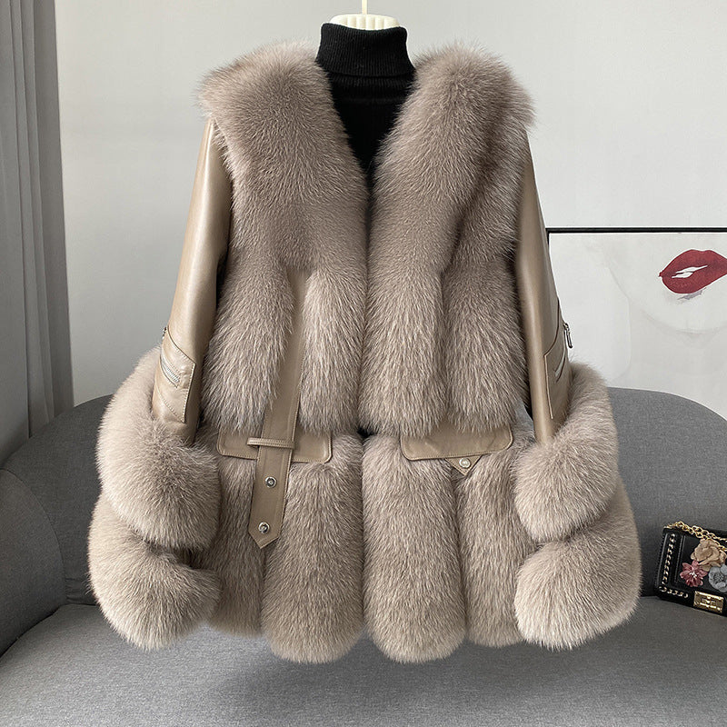 BelaCustom Fox Fur Women's Jacket Coat Customization