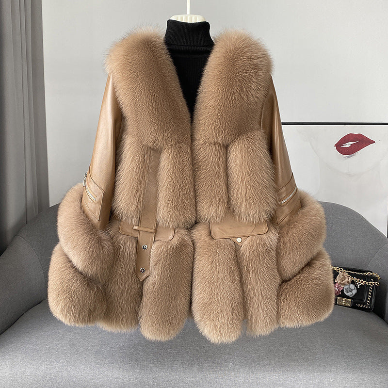 BelaCustom Fox Fur Women's Jacket Coat Customization