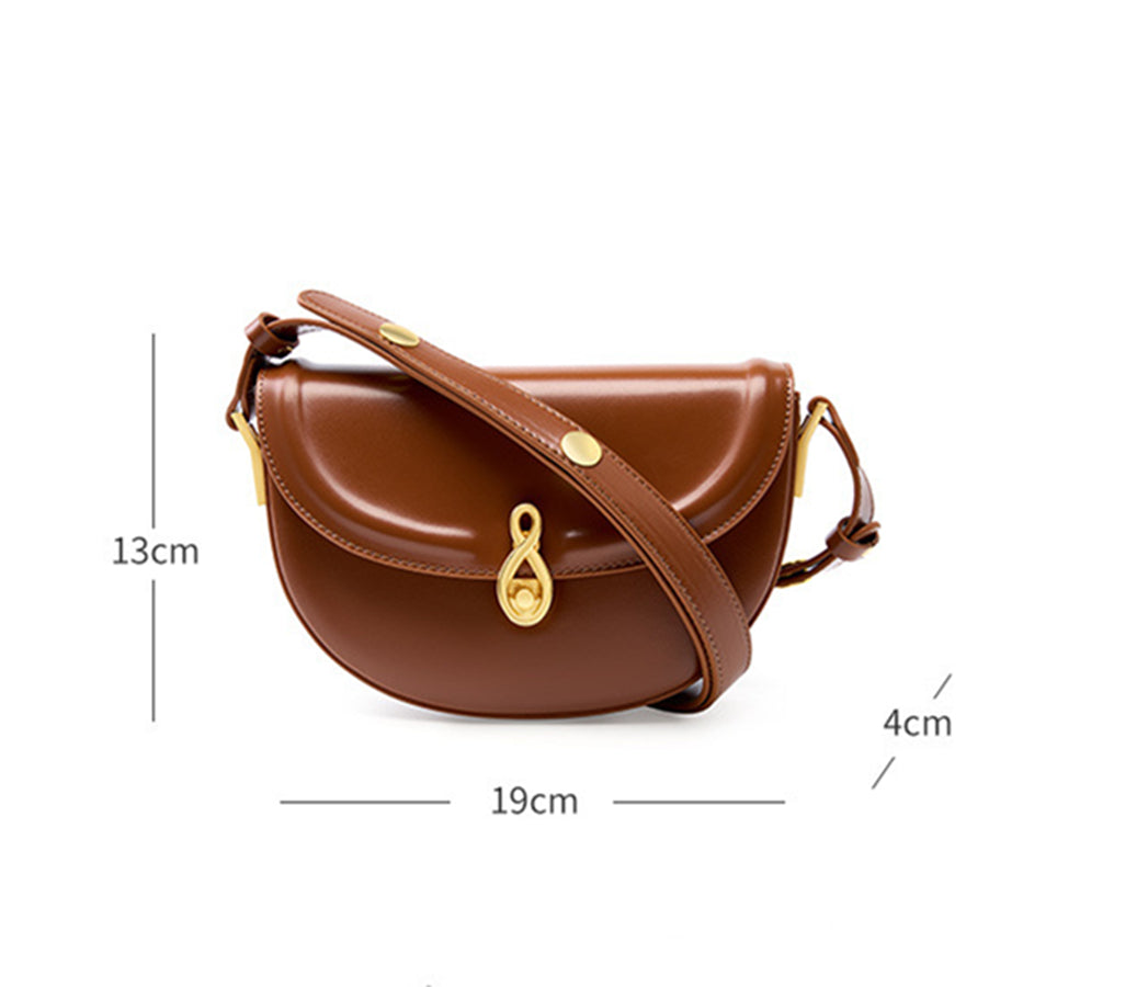 Handmade Genuine Leather Shoulder Bag for Women Ladies Simple Design Cell Phone Purse Crossbody Bags