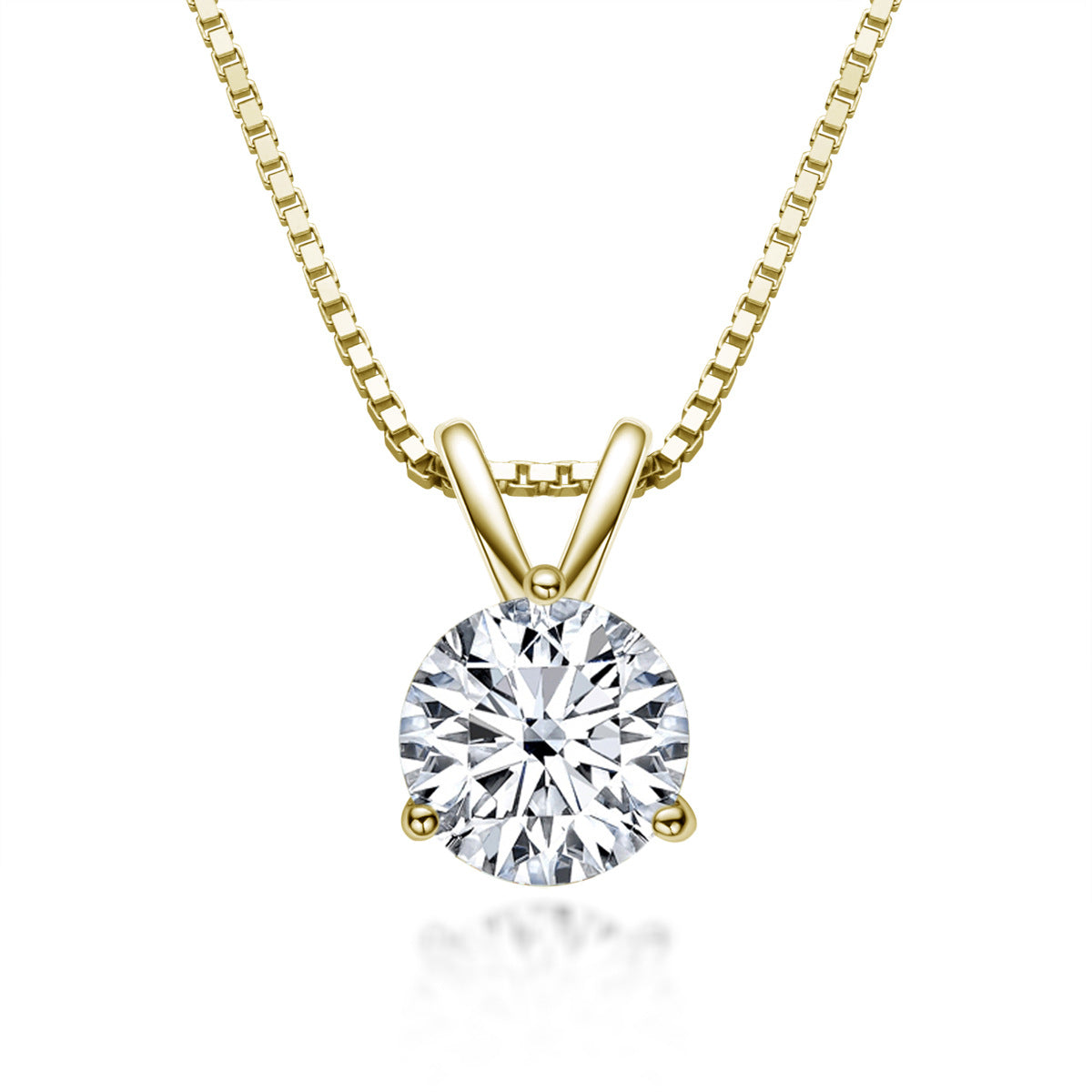 Pendant Necklaces for Women S925 Sterling Silver Jewelry Genuine Moissanite 1 CT Necklace