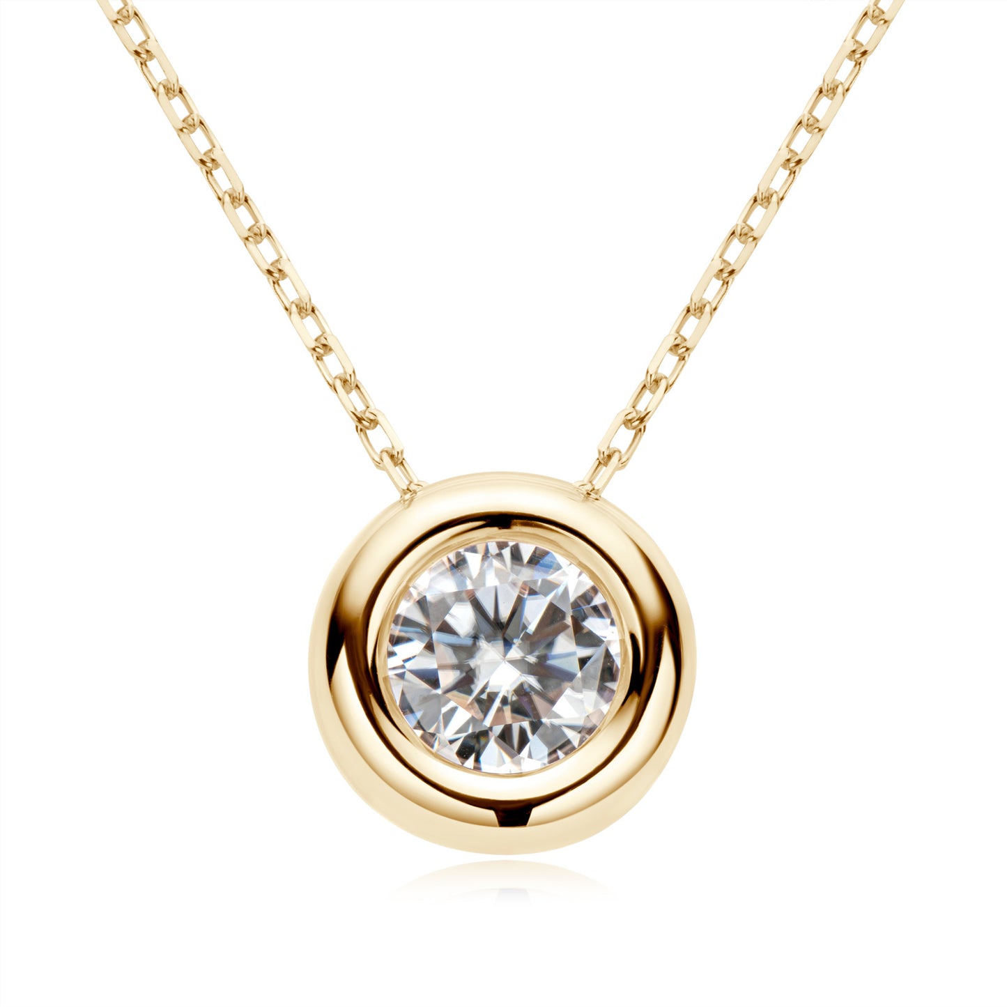 Pendant Necklaces for Women S925 Sterling Silver Jewelry Genuine Moissanite 1 CT Necklace