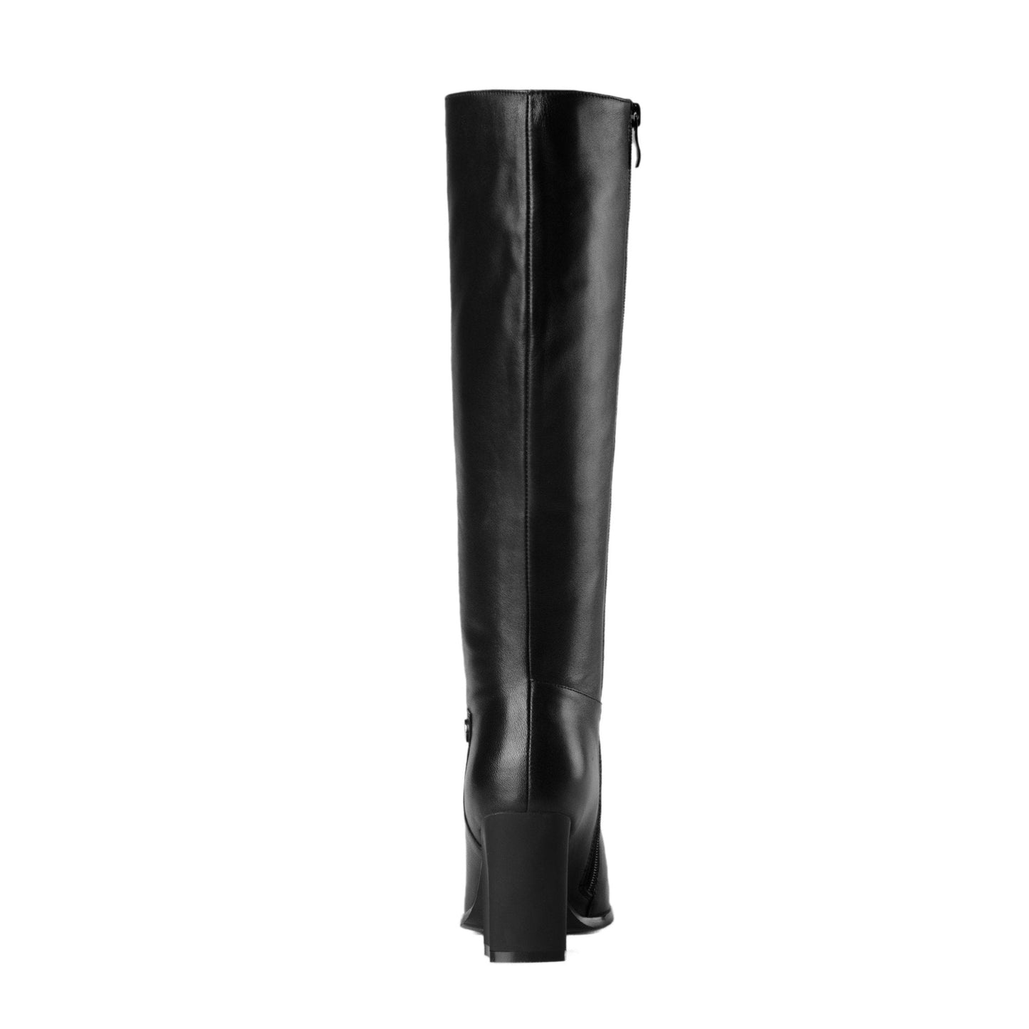 Genuine Leather Square Toe Chunky Heel comfortable Knee High Boots